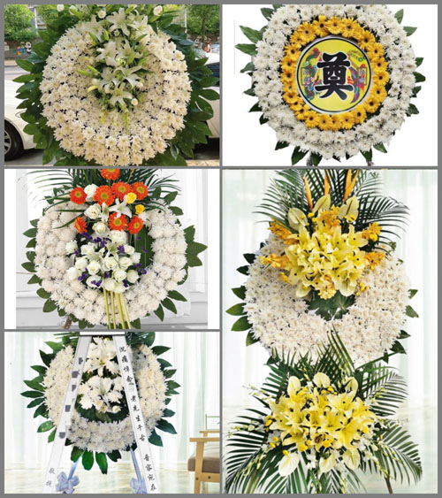 四川成都双流区白沙镇白沙村花圈速递